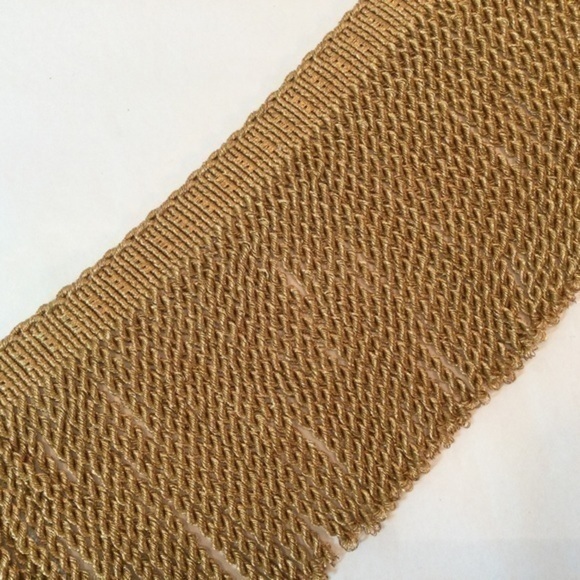 Wide Gold Metallic Bullion Fringe - 2 Yards - Picture 2 of 6